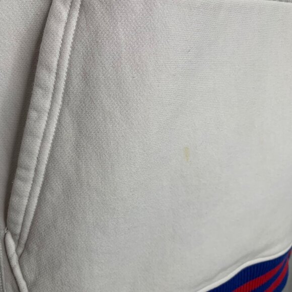 Champion Reverse Weave Hoodie Sweatshirt S White Embroidered Kangaroo Pocket - Picture 3 of 7
